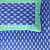 100 % Pure Cotton Double Bedsheet With 2 Pillow Covers Jaipuri Print - Blue - rear_view
