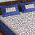 Cotton Double Bedsheet With Pillow Covers Jaipuri Print - Blue - front_view