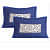Cotton Double Bedsheet With Pillow Covers Jaipuri Print - Blue - top_view