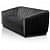 Damask 3 Seater Black Velvet Sofa - front_view