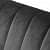 Damask 3 Seater Black Velvet Sofa - left_view
