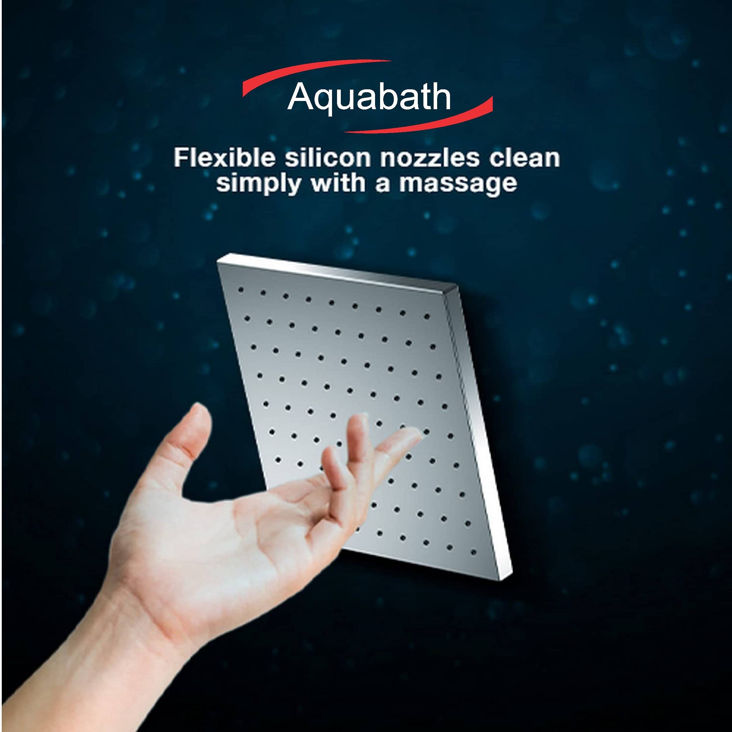 Ultra Slim SS Shower Chrome Finished Head Square