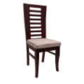 High Back Solid Wood Dining Chair - photo