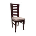 High Back Solid Wood Dining Chair - top_view