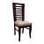 High Back Solid Wood Dining Chair - left_view