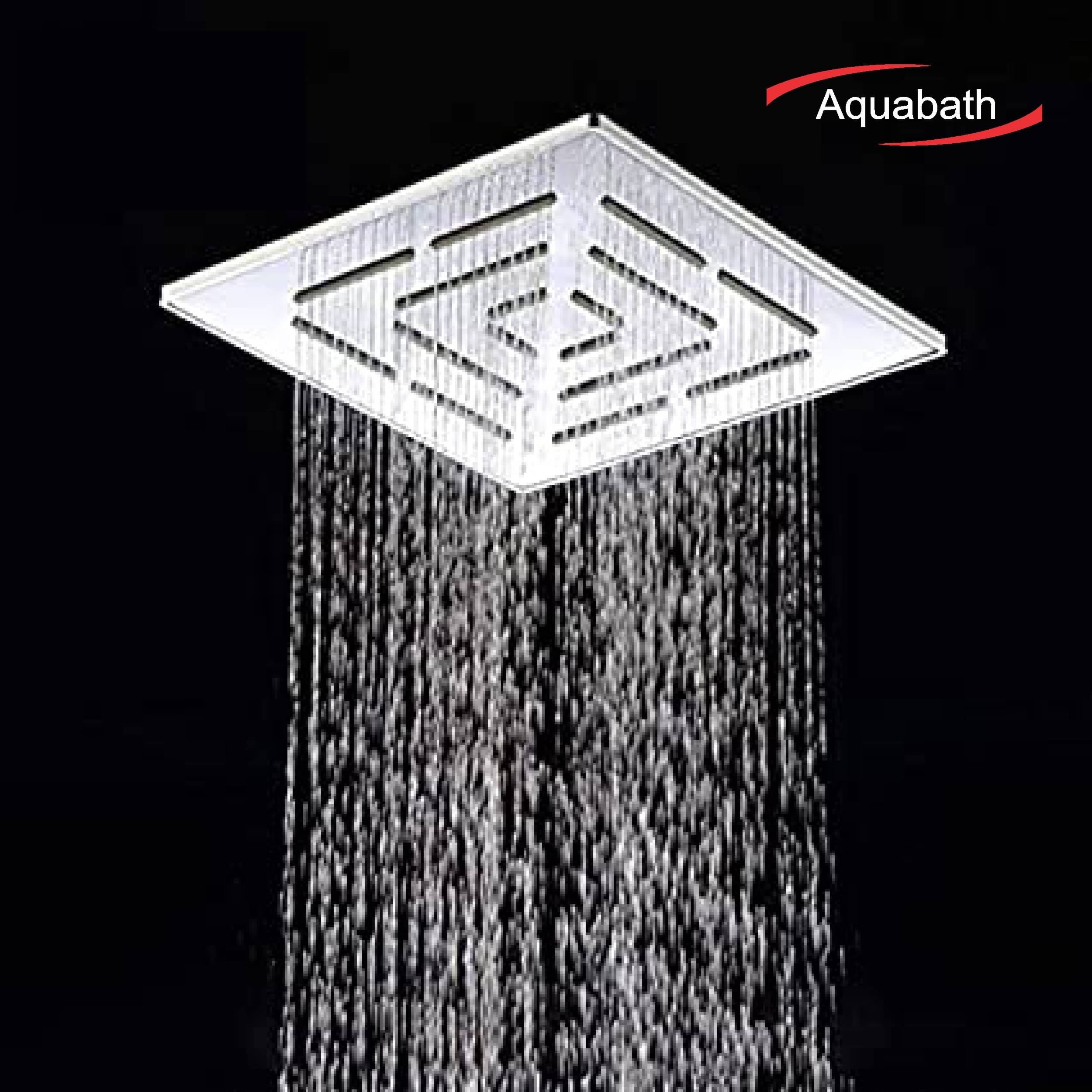 Ultra Slim SS Shower Chrome Finished Head Square