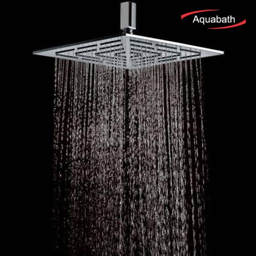 Ultra Slim SS Shower Chrome Finished Head Square