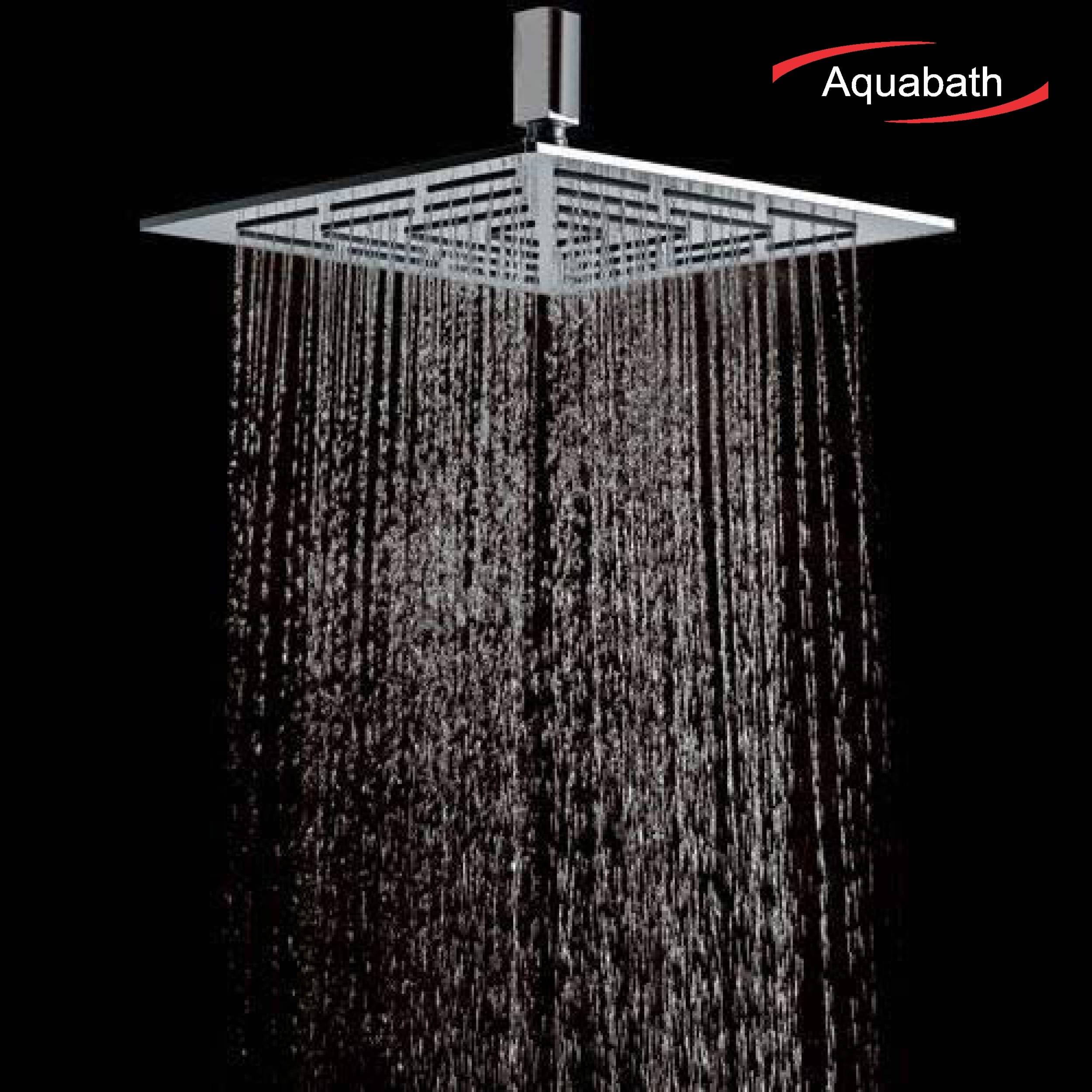 Ultra Slim SS Shower Chrome Finished Head Square