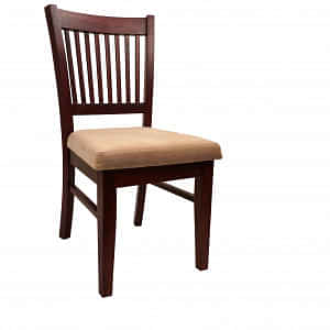 Warren Ebony Wooden High Back Dining Chair - photo