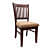 Warren Ebony Wooden High Back Dining Chair - left_view