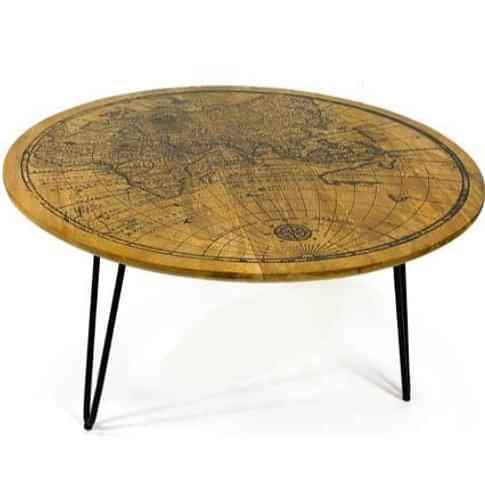 World Map Coffee Table - photo