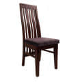 High Back Wooden Dining Chair - front_view