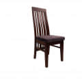 High Back Wooden Dining Chair - top_view
