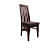 High Back Wooden Dining Chair - top_view