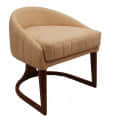 Low Back Puffy chair - front_view