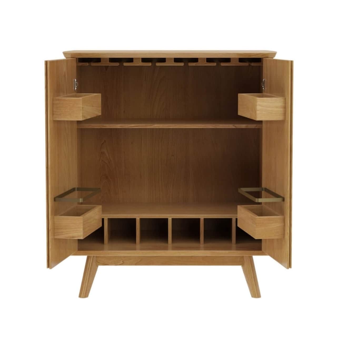 Midcentury Modern Bar Cabinet - rear_view