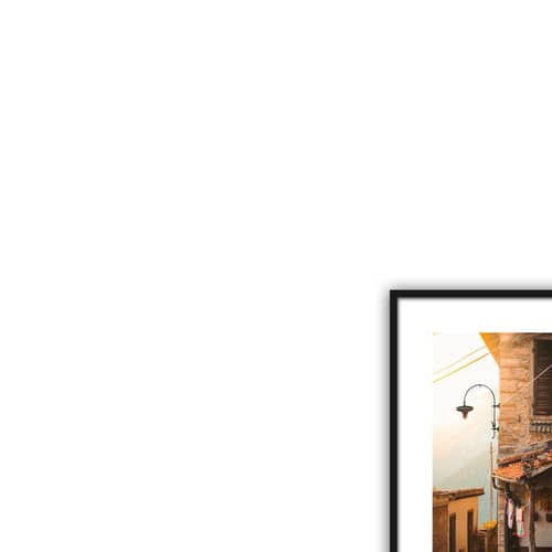 Metito village Glass Framed Poster Wall Painting