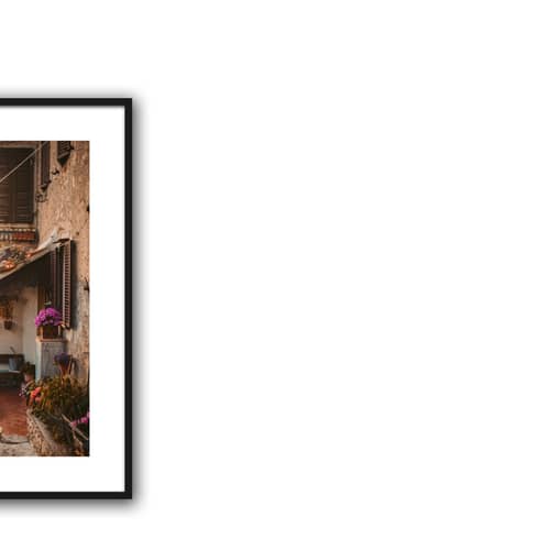 Metito village Glass Framed Poster Wall Painting