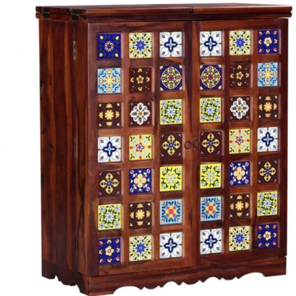 Wooden Bar Cabinet - photo