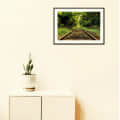Merging Rail Wall Poster With  Framed Glass - front_view