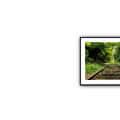 Merging Rail Wall Poster With  Framed Glass - rear_view