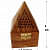 Dhoop and Loban Burner Box Wooden Pyramid Incense Box - top_view