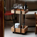 Barco Metal Frame Wooden Bar Stool - front_view