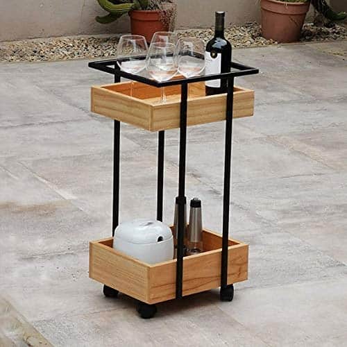 Barco Metal Frame Wooden Bar Stool - rear_view