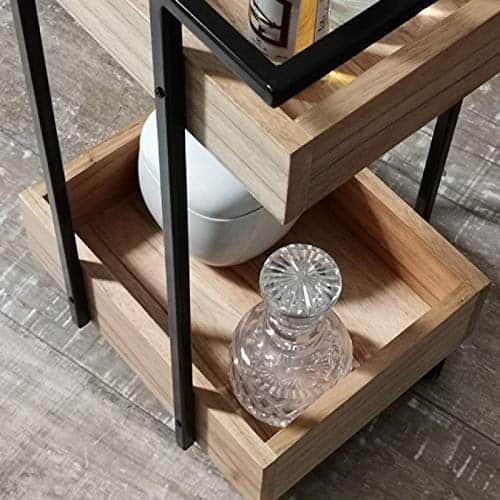 Barco Metal Frame Wooden Bar Stool - left_view