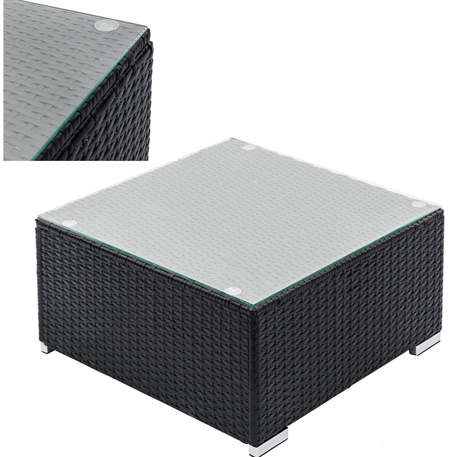 5 Seater Outdoor L Shape Sofa Set - top_view
