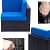 5 Seater Outdoor L Shape Sofa Set - rear_view