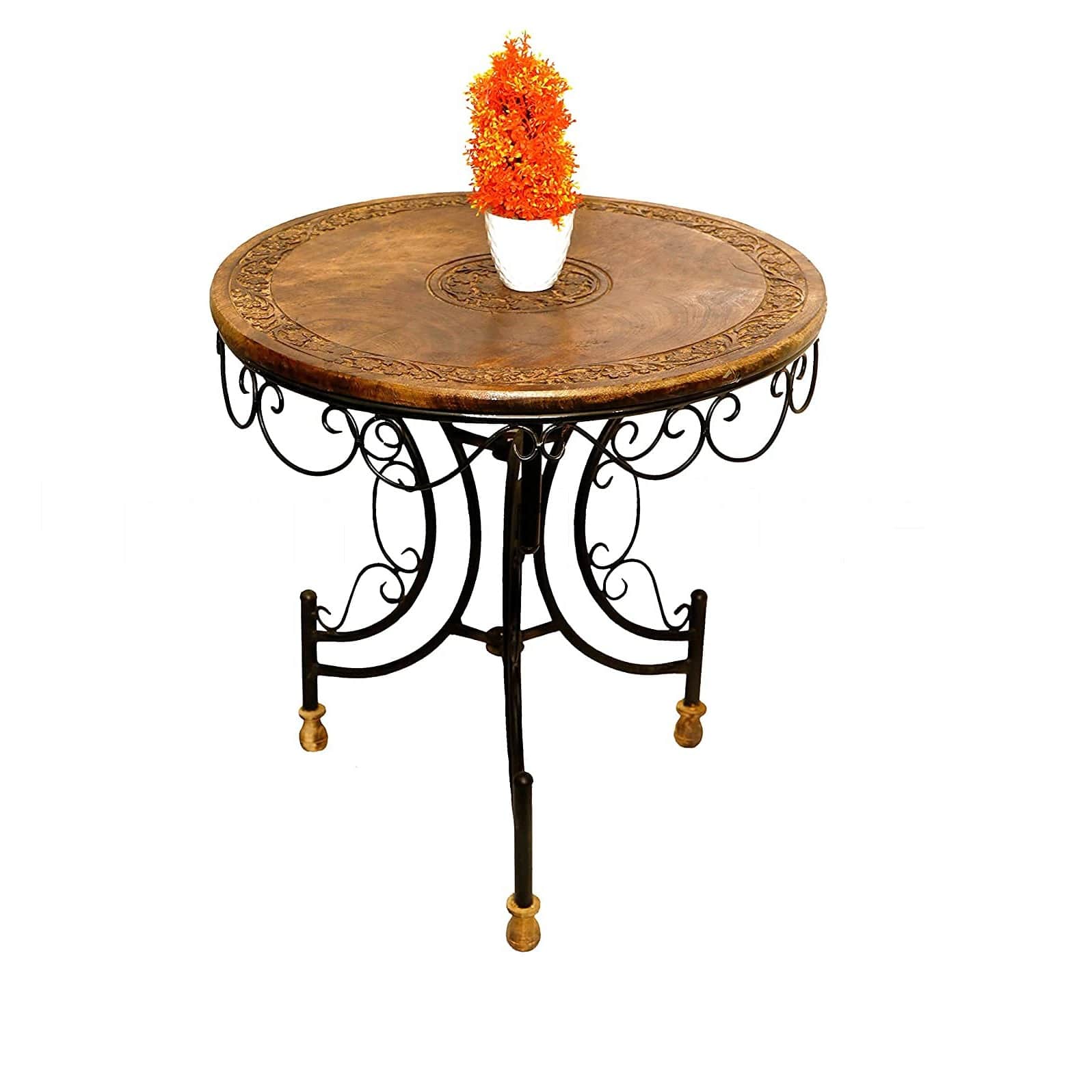 Wrought Iron Patio Furniture Set of 3 - top_view