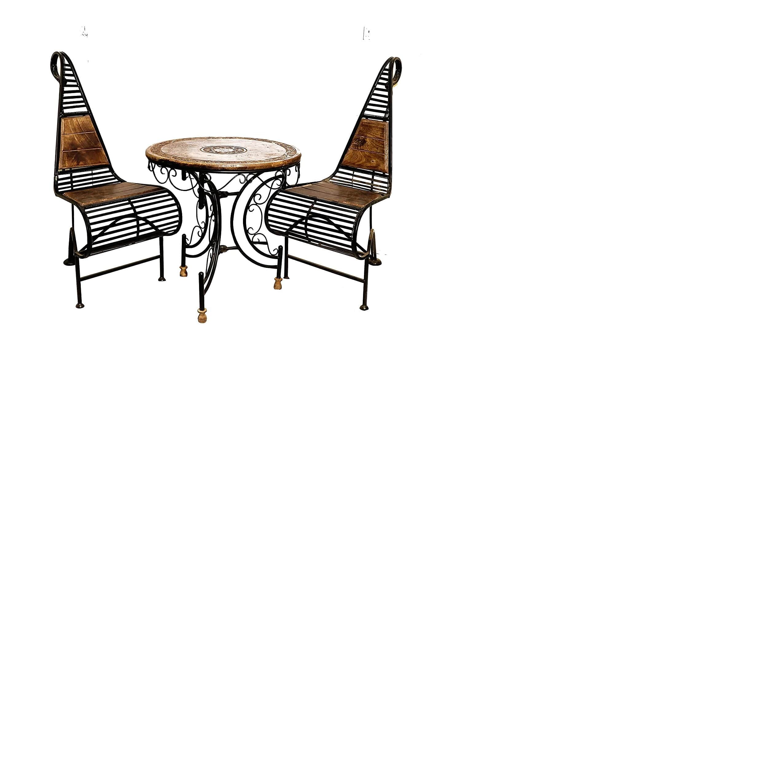 Wrought Iron Patio Furniture Set of 3 - left_view