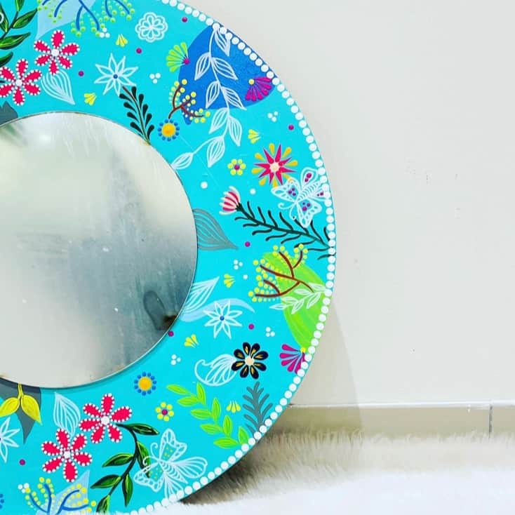 Beach Vibe Wall Mirror - top_view