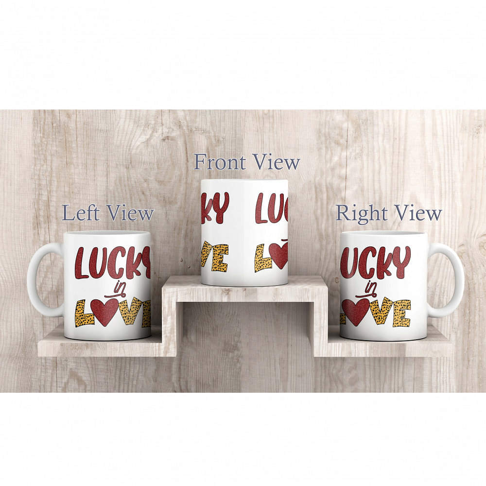 Lucky In Love Coffee Mug - photo
