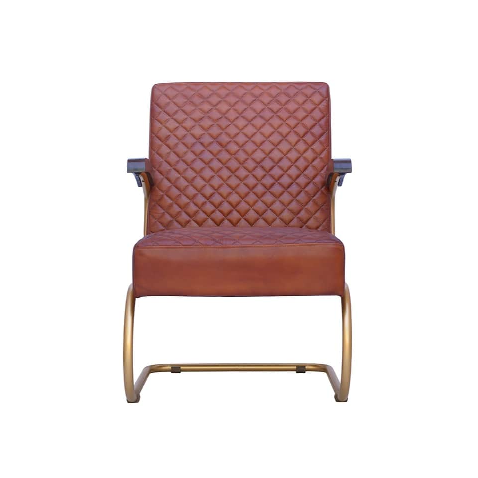 Retro- Industrial Arm Chair - front_view