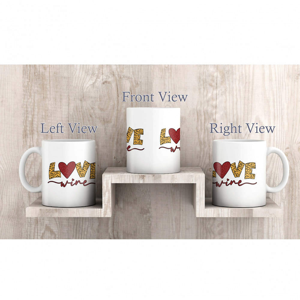 Love Theme Ceramic Coffee Mug - photo