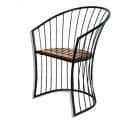 Obra Wood Arm Chair - photo
