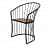 Obra Wood Arm Chair - top_view
