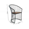 Obra Wood Arm Chair - rear_view