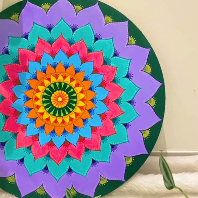 Beautiful Mandala Wall Hanging - front_view