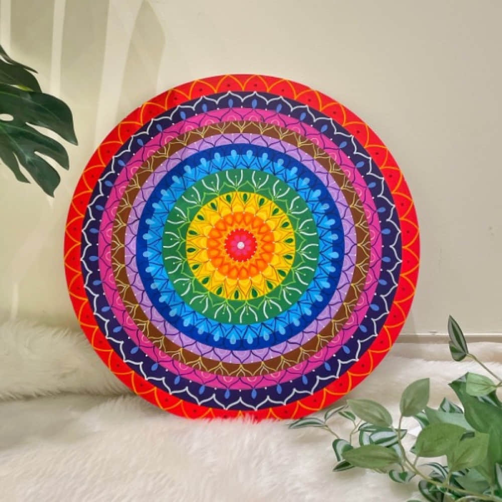 Rainbow wall decoration - photo