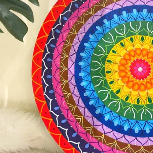 Rainbow wall decoration