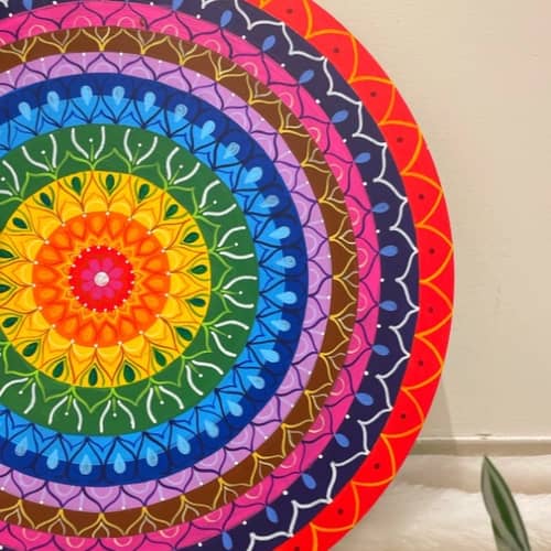 Rainbow wall decoration