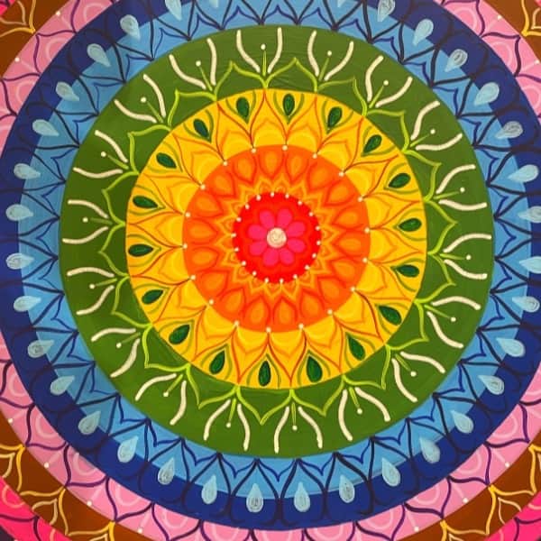 Rainbow wall decoration - rear_view
