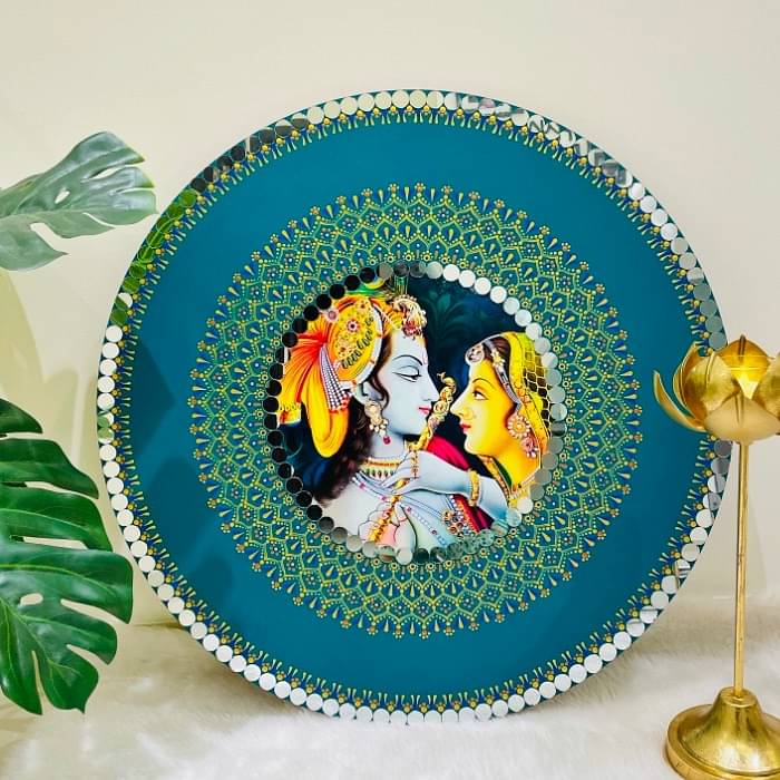 Radha Krishna wall hanging