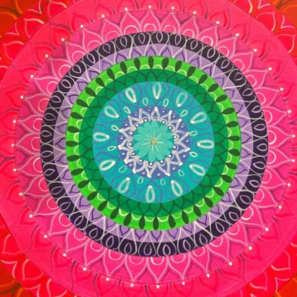 Sunshine mandala wall hanging - front_view