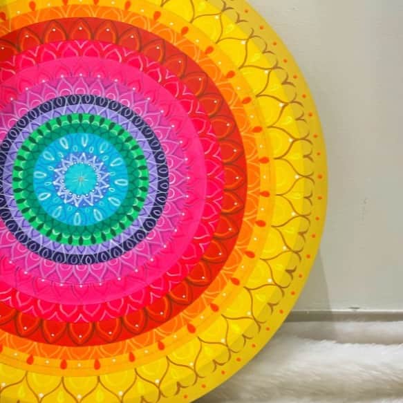 Sunshine mandala wall hanging - rear_view