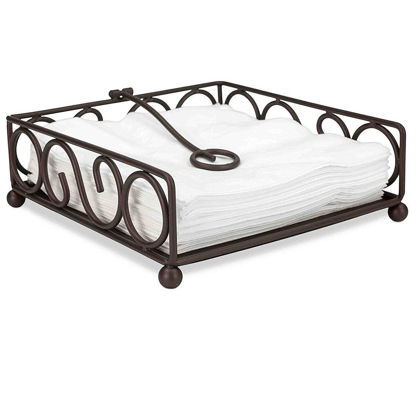 Wrought Iron Decorative Tissue Paper Holder, Napkin Holder