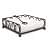 Wrought Iron Decorative Tissue Paper Holder, Napkin Holder - left_view